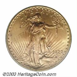 1922 $20 MS65 PCGS.