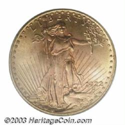 1922 $20 MS66 PCGS.
