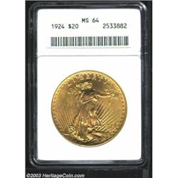 1924 $20 MS64 ANACS.
