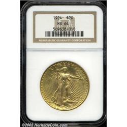 1924 $20 MS64 NGC.
