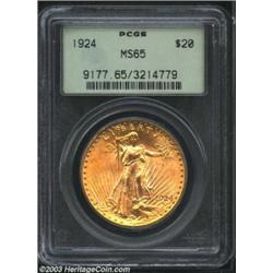1924 $20 MS65 PCGS.