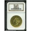 Image 3 : 1854 $20 Kellogg &amp; Co. Twenty Dollar MS61 NGC.