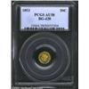 Image 1 : 1853 50C Liberty Round 50 Cents, BG-428, R.3, AU58 PCGS.