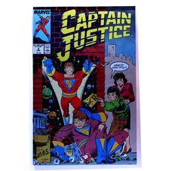 Comic Book Stored in Plastic Liner (Vintage)(59) CAPTAIN JUSTICE