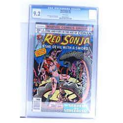 Vintage Comic Book Certified & Encased by CGC(37) RED SONJA 9.2