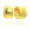 Image 1 : Sterling Silver Gold Rhodium Plated Hoop Earring STE00494