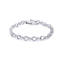 Brass Black & Rhodium Italian Bracelet bgb00001