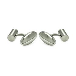 Stainless Steel Oval Cufflinks scu00004