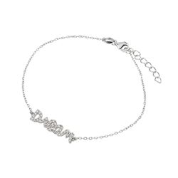 Sterling Silver Rhodium Plated Dream Bracelet BGB00230