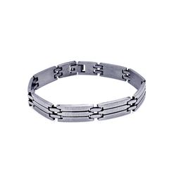 Stainless Steel Celtic Print Link Bracelet ssb00169