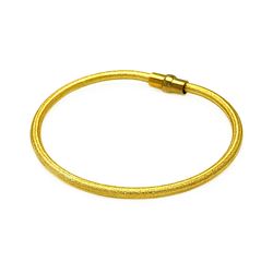 Sterling Silver Gold Plated Shiny Italian Bracelet itb00092gp