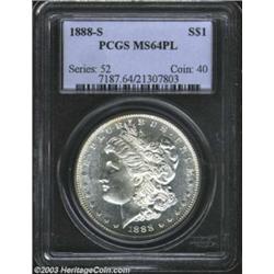 1888-S $1 MS64 Prooflike PCGS.