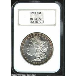 1889 $1 MS65 Prooflike NGC.