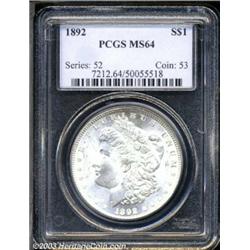 1892 $1 MS64 PCGS.