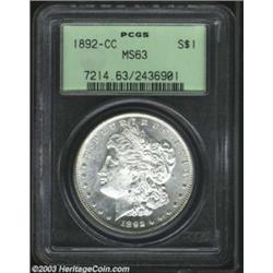 1892-CC $1 MS63 PCGS.