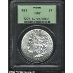 1893 $1 MS62 PCGS.