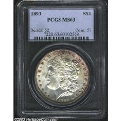 1893 $1 MS63 PCGS.