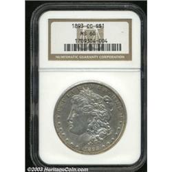 1893-CC $1 MS60 NGC.