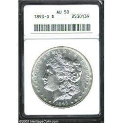 1893-O $1 AU50 ANACS.