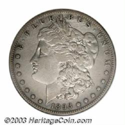 1893-S $1--Cleaned--ANACS. XF Details, Net VF20.