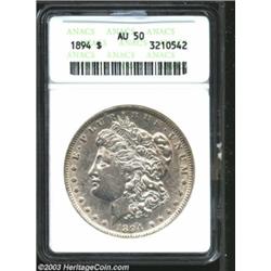 1894 $1 AU50 ANACS.