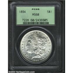 1894 $1 MS60 PCGS.