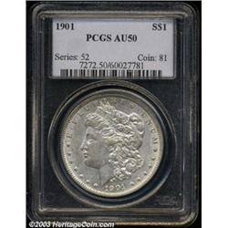 1901 $1 AU50 PCGS.