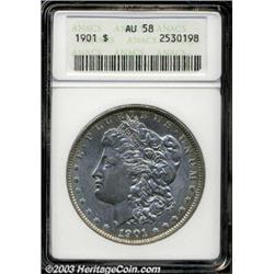 1901 $1 AU58 ANACS.
