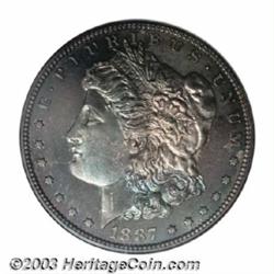 1887 $1 PR64 NGC.