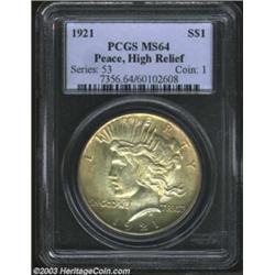 1921 $1 MS64 PCGS.