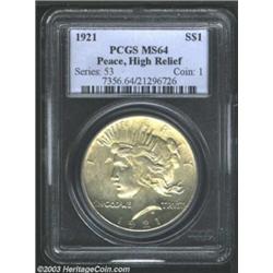 1921 $1 MS64 PCGS.