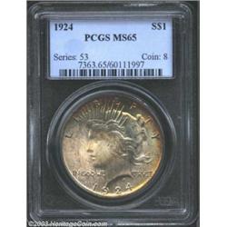 1924 $1 MS65 PCGS.