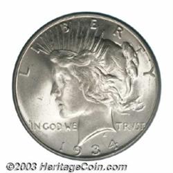 1934-D $1 MS65 PCGS.