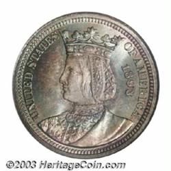 1893 25C Isabella Quarter MS67 NGC.