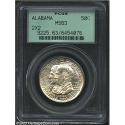 1921 50C Alabama 2x2 MS63 PCGS.