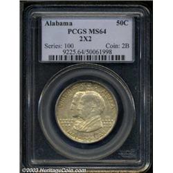 1921 50C Alabama 2x2 MS64 PCGS.
