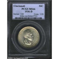 1936-D 50C Cincinnati MS66 PCGS.