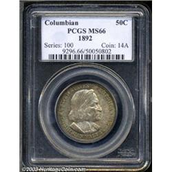 1892 50C Columbian MS66 PCGS.