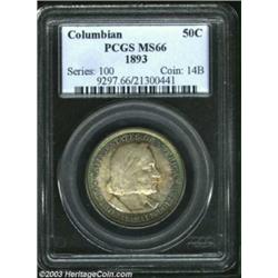 COLUMBIAN 50C 1893 MS66 PCGS.