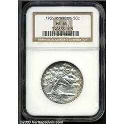 1935 50C Connecticut MS65 NGC.