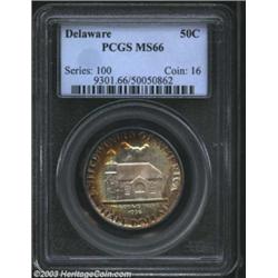 1936 50C Delaware MS66 PCGS.