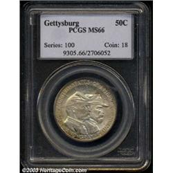 1936 50C Gettysburg MS66 PCGS.