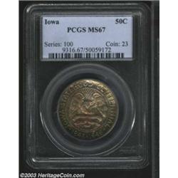 1946 50C Iowa MS67 PCGS.
