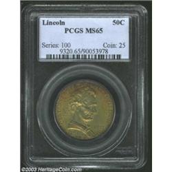 1918 50C Lincoln MS65 PCGS.