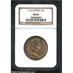 1918 50C Lincoln MS66 NGC.