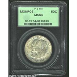 1923-S 50C Monroe MS64 PCGS.