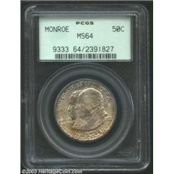 1923-S 50C Monroe MS64 PCGS.