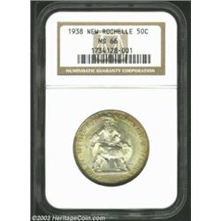 1938 50C New Rochelle MS66 NGC.