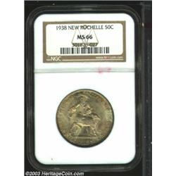 1938 50C New Rochelle MS66 NGC.