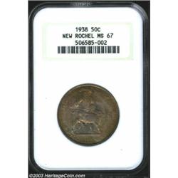 1938 50C New Rochelle MS67 NGC.